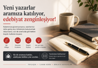 Ezgü Edebiyat Dergisi’ne yazar arıyoruz! Özgün öykülerinizi, şiirlerinizi ve denemelerinizi bekliyoruz.